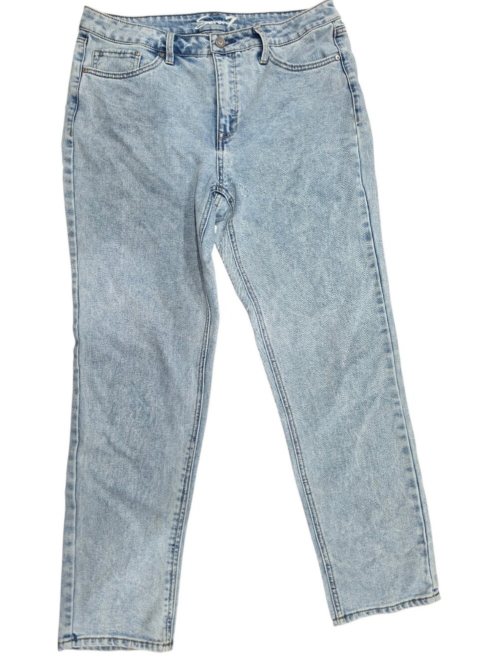 NWOT 7seven Jeans Light Blue Women's Straight-Leg MOM Jeans Y2k Size 10